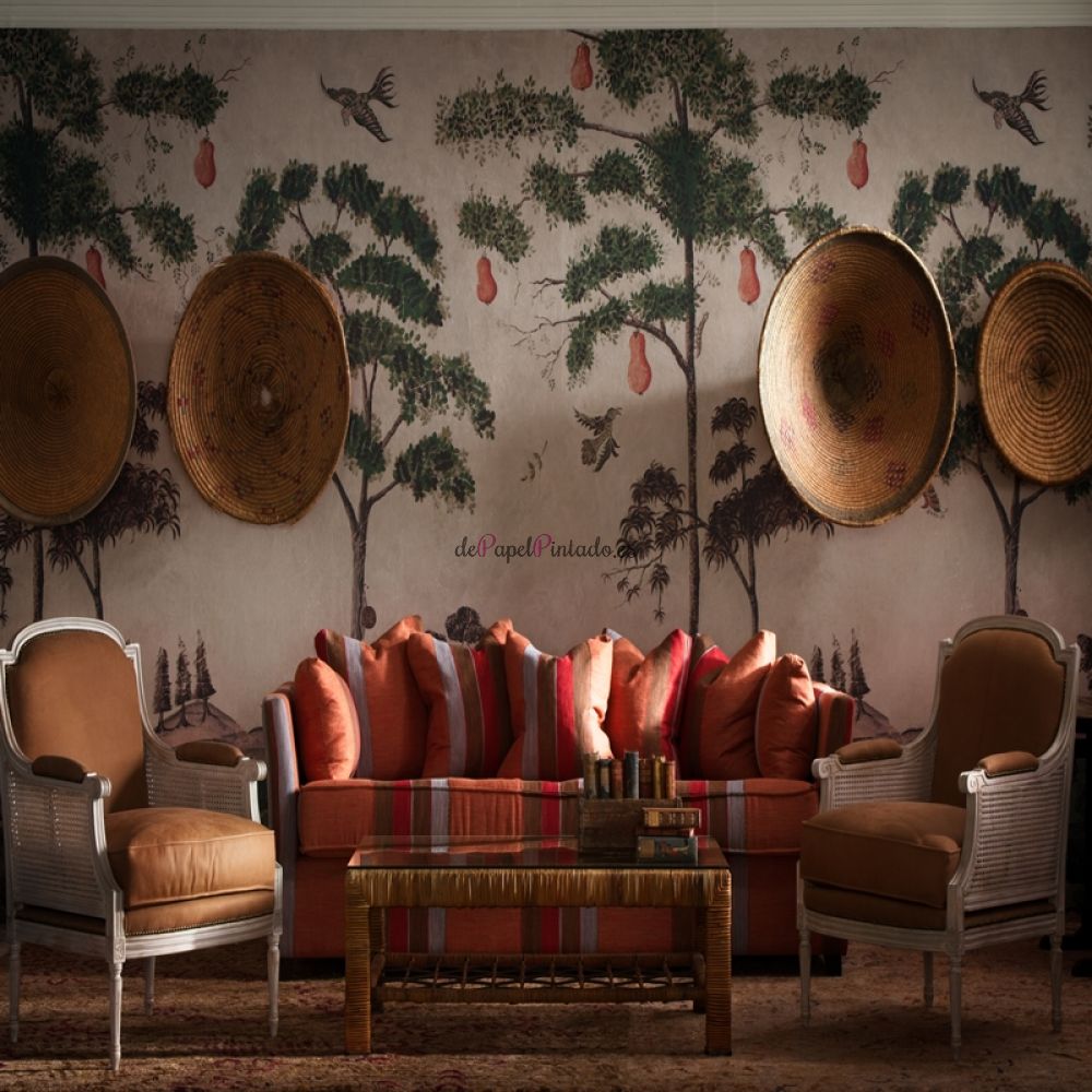 Papel Pintado ANDREW MARTIN THE KIT KEMP WALLPAPER COLLECTION MYTHICAL LAND VELLUM-2