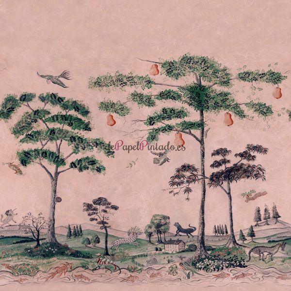 Papel Pintado ANDREW MARTIN THE KIT KEMP WALLPAPER COLLECTION MYTHICAL LAND DAYBREAK-1