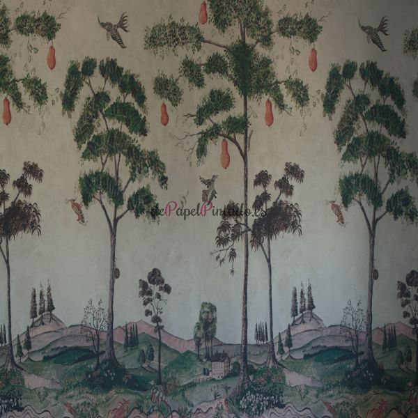 Papel Pintado ANDREW MARTIN THE KIT KEMP WALLPAPER COLLECTION MYTHICAL LAND VELLUM-1