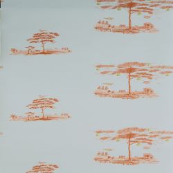 Papel Pintado Andrew Martin, referencia PEAR TREE SUNSET ORANGE - 1