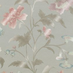Papel Pintado Little Greene, referencia CHINA ROSE - FRENCH GREY LUSTRE