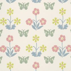 Papel Pintado Little Greene, referencia BURGES BUTTERFLY - SLAKED LIME - 1