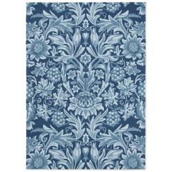Alfombra Morris & Co, referencia SUNFLOWER WEBBS BLUE (140X200) - 1