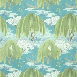 Papel Pintado Willow Tree Turquoise de Anna French, referencia AT 23109 - 1