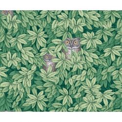Papel Pintado Foglie E Civette Forest Green de Cole & Son, referencia 123/11054 - 1