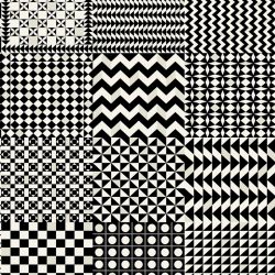 Papel Pintado Geometrico Black & White de Cole & Son, referencia 123/7032 - 1